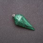 Pendant 'Pendulum' from Malachite Natural Stone 40×30×13 mm