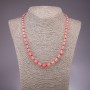 Chalcedony Necklace with Graduated Beads, 6-10 mm Diameter, 50 cm Length