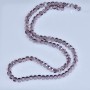 Crystal beads in Swarovski style, light lilac, faceted ball, diameter 5x4 mm, thread length 48 cm