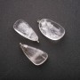 Pendant with natural rock crystal 20x30x35mm