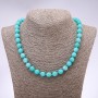 Aquamarine Beads - Faceted Bead, 10mm diameter, 48cm length