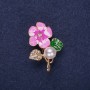 Brooch 'Flower' with Pearl Inlay