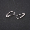 Smooth silvery earring posts 16×1.5 mm price per pair
