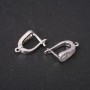 Silver-colored 5x18mm ear wires for earrings