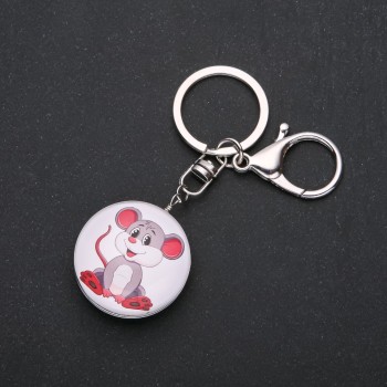 Keychain 'Mouse', diameter 40 x 30 mm, length 9.5 cm