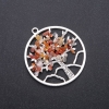 Pendant "Tree of Happiness" Carnelian, diameter 57 mm