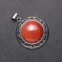 Pendant "Tian-Shan" 38×52 mm Aventurine Golden Sand