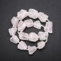 Unpolished Crystal Beads on Thread, Faceted, Diameter 20x26(±)mm, Length 42 cm