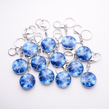 Zodiac Keychains 12-piece Set, price per pack, length 10 cm
