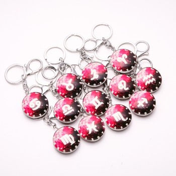 Zodiac Keychains Set of 12, price per pack, length 10 cm