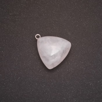 Pendant White Quartz 27×24 mm (±)