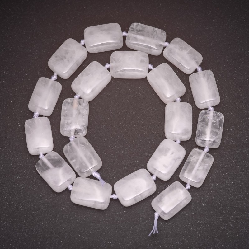 Bead base for rock crystal beads on thread, 13x18 mm (oval), length 42 cm