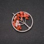 Pendant 'Tree of Happiness' Carnelian, 30mm diameter