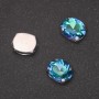 Price per pack /10 pcs. Sew-in crystal in cap setting Oval 10x12mm green-blue