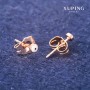Xuping 'Eye' Stud Earrings 3 mm 18K Gold Plating