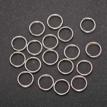 Spring-Loaded Jump Ring, 8 mm Diameter, Pack 30 g