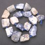Unpolished sodalite beads on thread strand, 20x26 mm diameter, length 42 cm