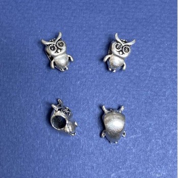 Pandora Owl Bead, 5 mm diameter, pack of 8
