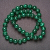 Natural Malachite Beads, Smooth Round Bead, 8 mm Diameter, 38 cm Length