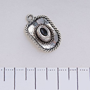 Pendant 'Hat' Silver 22x13mm