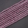 Beads Czech Crystal Transparent Lilac with Gasoline Iridescence Rondelle, 6x4.5 mm, 38 cm strand