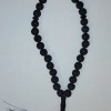 Lava Beads with Shungite Inlays, 33 Beads, 12mm Diameter+