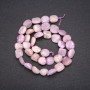 Kunzite natural gemstone beads, faceted cut, 10x12 mm size, 38 cm length