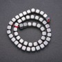 Hematite cube beads, 8x8 mm, length 40 cm
