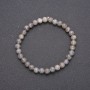 Labradorite Bracelet on Elastic, Smooth Beads, 6 mm Diameter, 18 cm Length