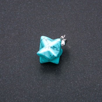 Merkaba Pendant Turquoise 10×10 mm