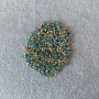 Blue rhinestones, blue color, diameter 3 mm (±), pack 4 g (±)
