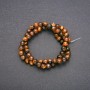 Tiger's Eye Beads — Smooth Round Bead Strand, 6 mm Diameter, 38 cm Length (±)
