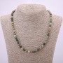 Natural Jasper Necklace with Smooth Beads, 6(±)mm diameter, 48 cm length