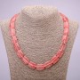 Chalcedony Rectangle Bead Necklace, 13×18 mm, 48 cm