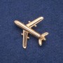 Gold-toned Metal Airplane Brooch 40x39 mm
