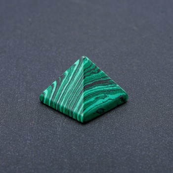 Malachite (pressed) souvenir pyramid, height ±24 mm, length ±29 mm