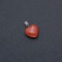 Heart Pendant natural gemstone Aventurine 'Golden Sand' 14x14x22mm (+-)