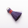 Crafting supply: Mini Silk Brush with Ring "silk", length 2 cm, diameter 5 mm per piece