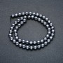 Terahertz Beads on Thread, Smooth Ball, 8 mm Diameter +/-, Length 39 cm