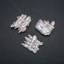 Baroque Pearl Findings 3x3.5 cm, through-hole, per piece
