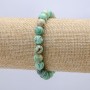 Elastic bracelet with natural amazonite beads, 8 mm diameter, 18 cm circumference +