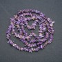 Charoite natural stone strand chips 7x2 mm, length 88 cm +