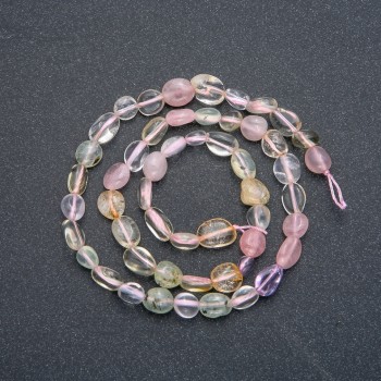 Assorted Faceted Beads, 10x6 mm diameter, 40 cm length +