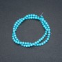 Turquoise beads (pressed) smooth ball, diameter 4mm + -, length 40cm +