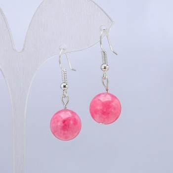 Tourmaline Earrings (Synthetic), 12mm diameter, 35mm length ±