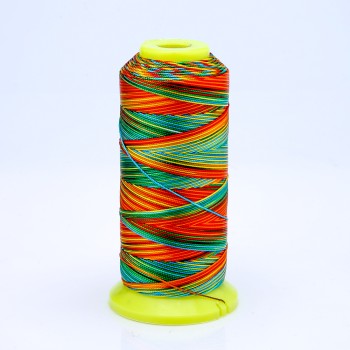 Bobbin thread 'Rainbow', 0.9 mm nylon for crafts 300 m