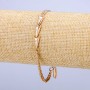 Xuping Bracelet 18K Gold Plating with White Crystals