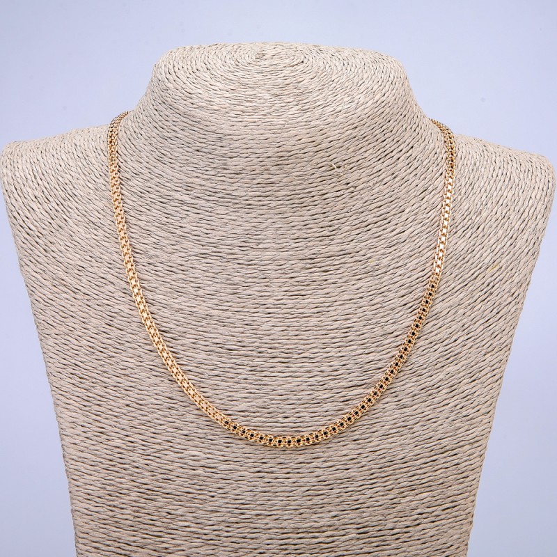 Xuping 18K Gold Plating Chain, 3.5 mm Thick, 58 cm Long