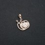 Xuping 18K Gold Plated Pendant 'Snail', diameter 20x17mm +