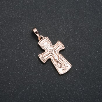 Xuping 18K Gold-Plated Cross Pendant, 29x15 mm +
